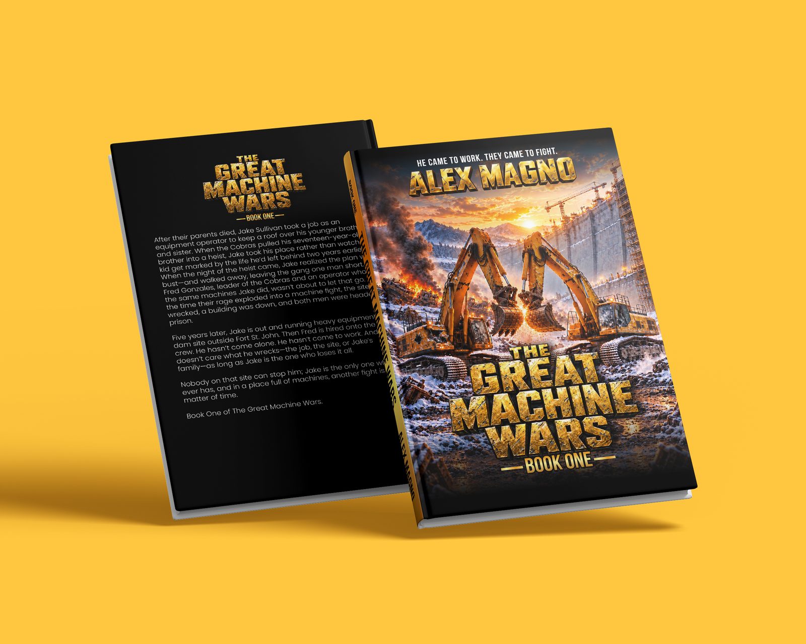 The Great Machine Wars, Book One, front and back covers
